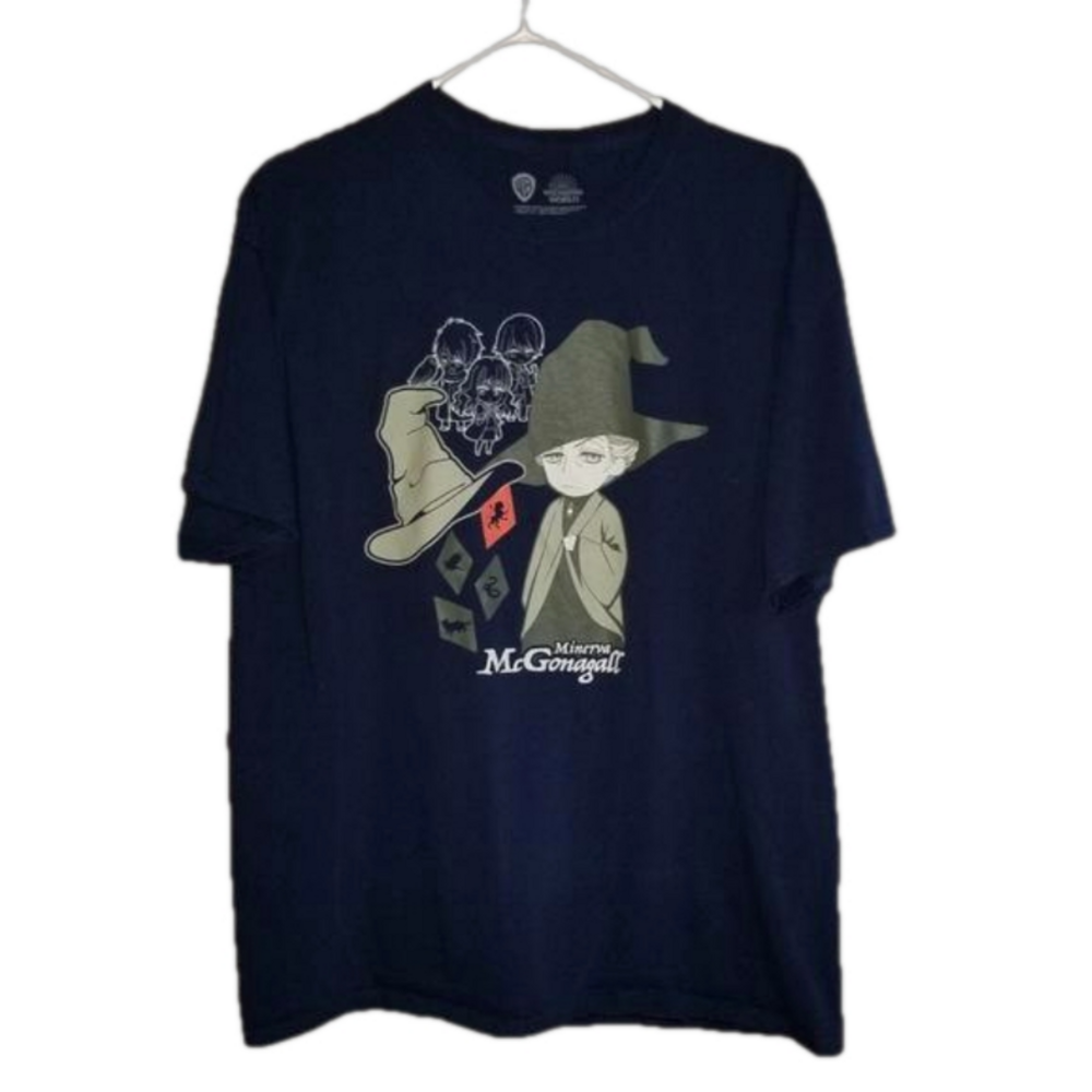 WB Wizarding World Lootcrate Mrs McGonagall Graphic TShirt Size XL Wands Up